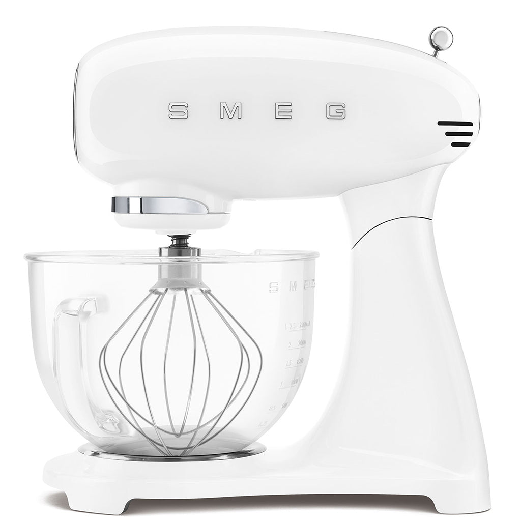 SMEG Küchenmaschine SMF13WHEU Einfarbig Weiß mit Glasschüssel