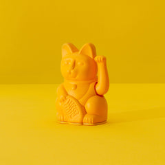 Lucky Cat mini Deep Yellow - Winkekatze "Freude und Wärme" 10 cm