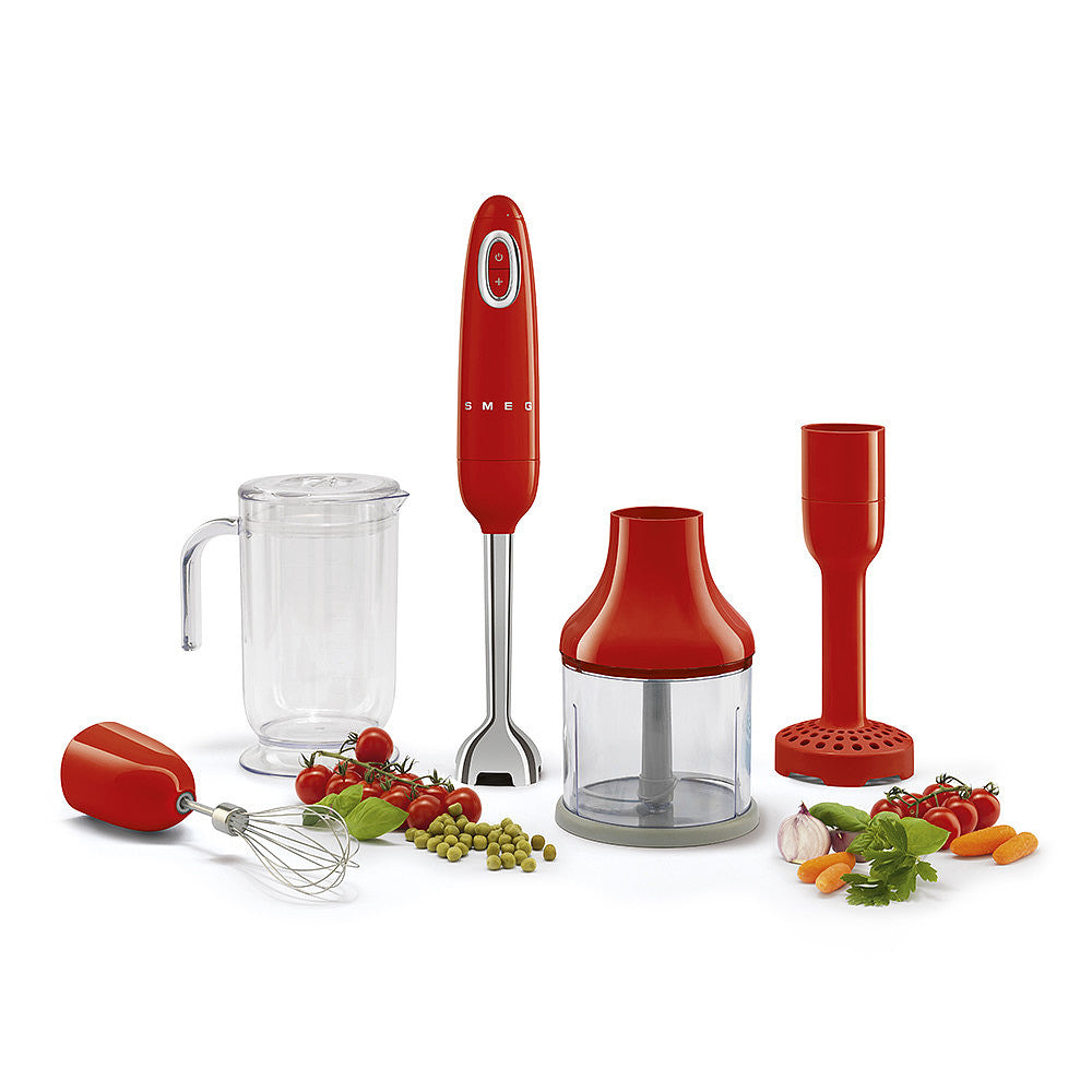 SMEG Stabmixer-Set Rot HBF02RDEU