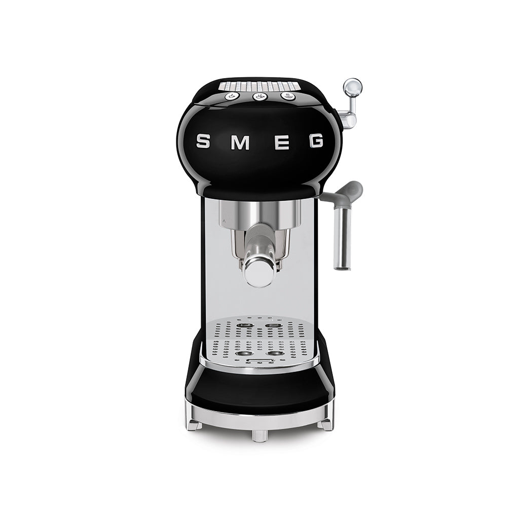 wolkenlosundheiter-SMEG Espresso Kaffeemaschine ECF01BLEU Schwarz  SMEG Deutschland   