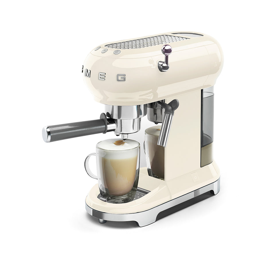 wolkenlosundheiter-SMEG Espresso Kaffeemaschine ECF01CREU Creme  SMEG Deutschland   