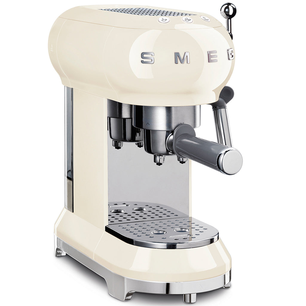 wolkenlosundheiter-SMEG Espresso Kaffeemaschine ECF01CREU Creme  SMEG Deutschland   