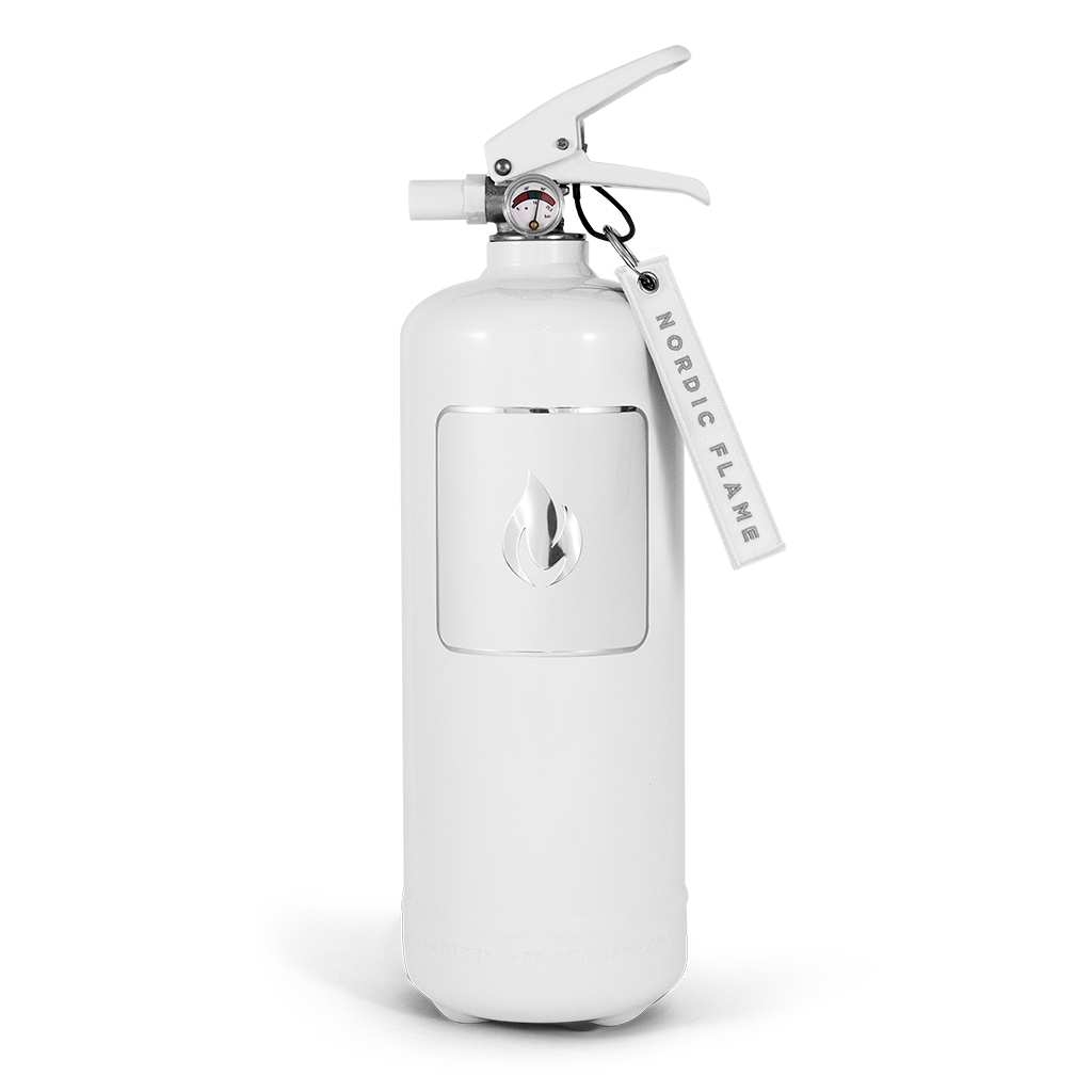 Nordic Flame Feuerlöscher 2 kg Weiß - Classic