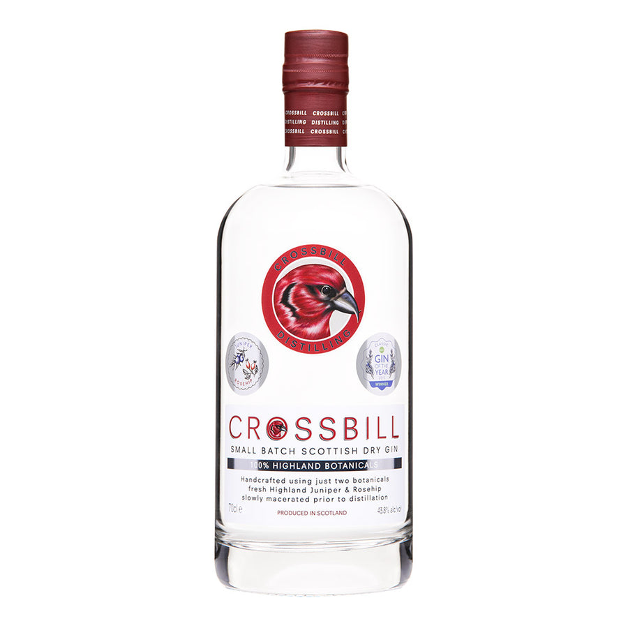 wolkenlosundheiter-Crossbill Scottish Dry Gin 43,8 % vol. 700 ml  Crossbill Distilling Ltd.   