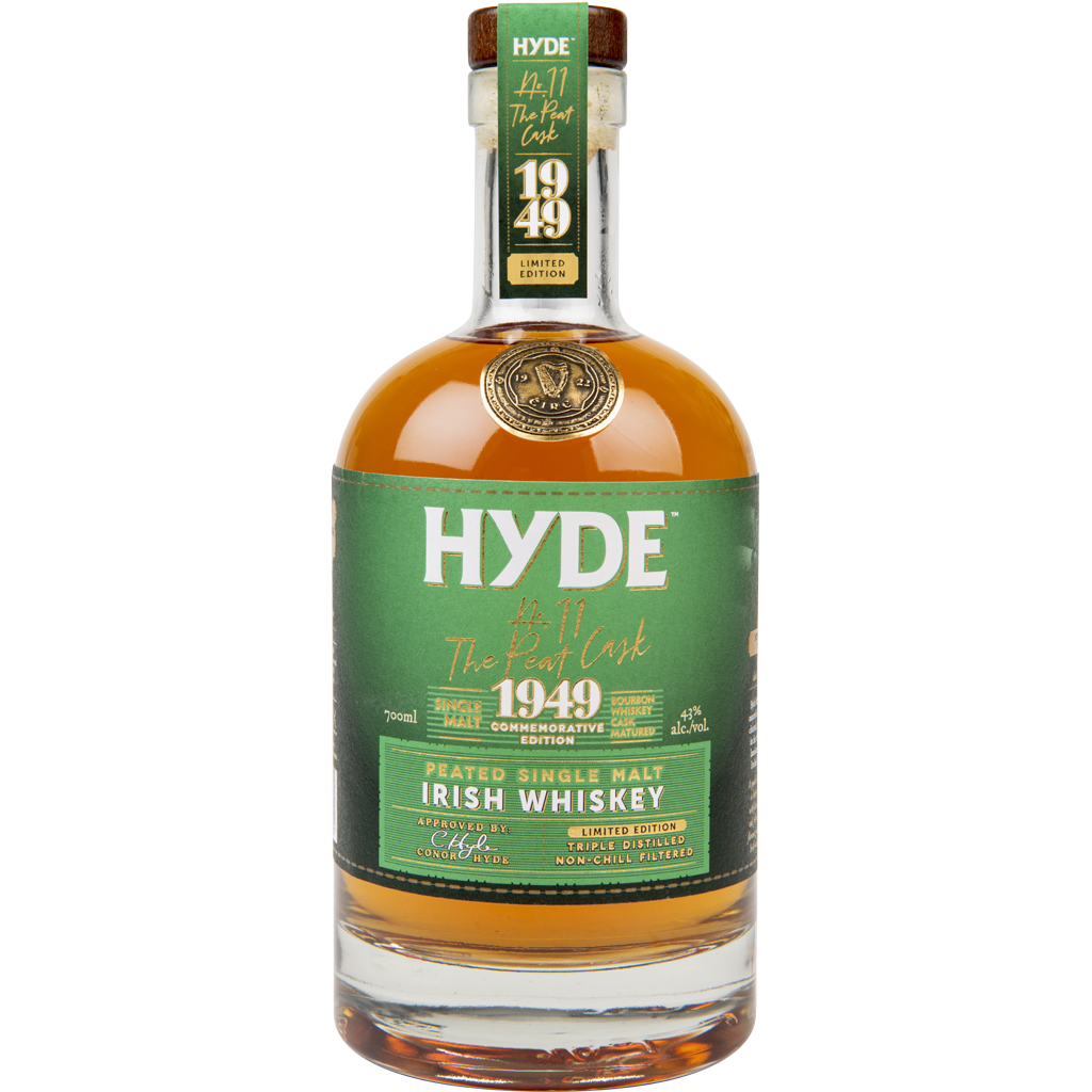 HYDE No.11 PRESIDENT'S RESERVE 1949 peated Irish Whiskey, Sherry Cask Finish 43 % vol. 700ml