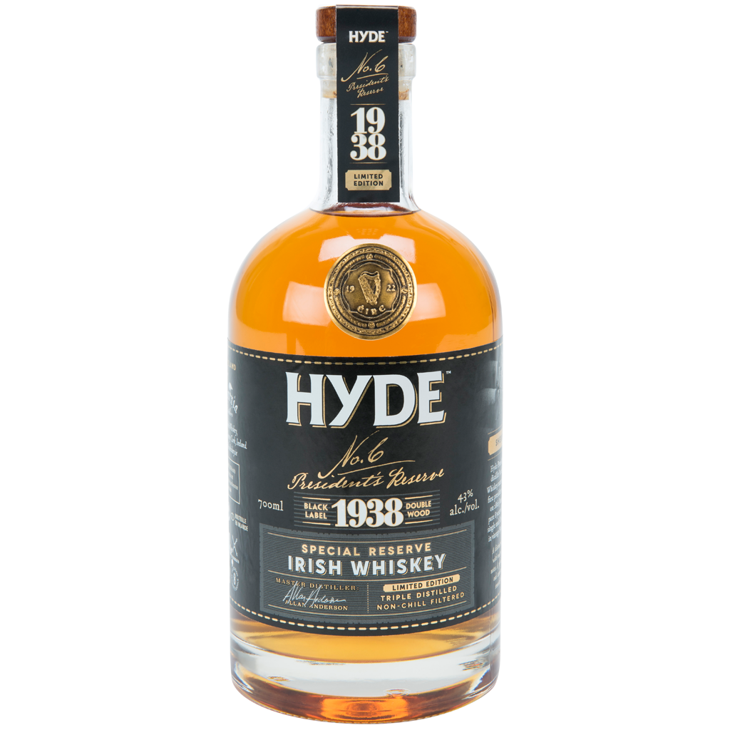 HYDE No.6 PRESIDENT'S RESERVE 1938 Irish Whiskey, Sherry Cask Finish 46 % vol. 700 ml