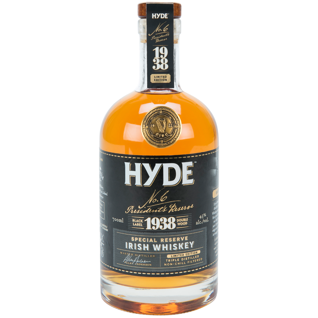 HYDE No.6 PRESIDENT'S RESERVE 1938 Irish Whiskey, Sherry Cask Finish 46 % vol. 700ml