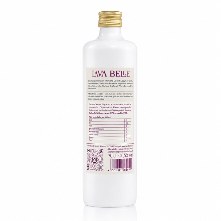 wolkenlosundheiter-Alkoholfreier Aperitif "Liberté" - Lava Belle 700 ml Lavabelle GmbH Stuttgart