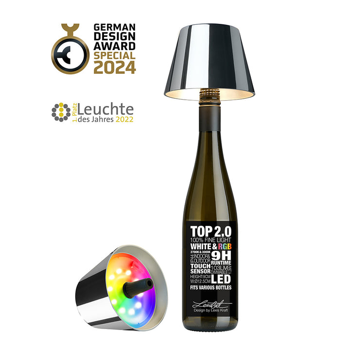 Sompex Top 2.0 Chrom LED Flaschenleuchte