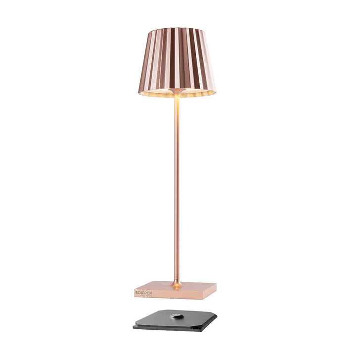 Sompex Troll 2.0 Rosegold LED Akku-Tischleuchte - Indoor und Outdoor mit Touchsensor