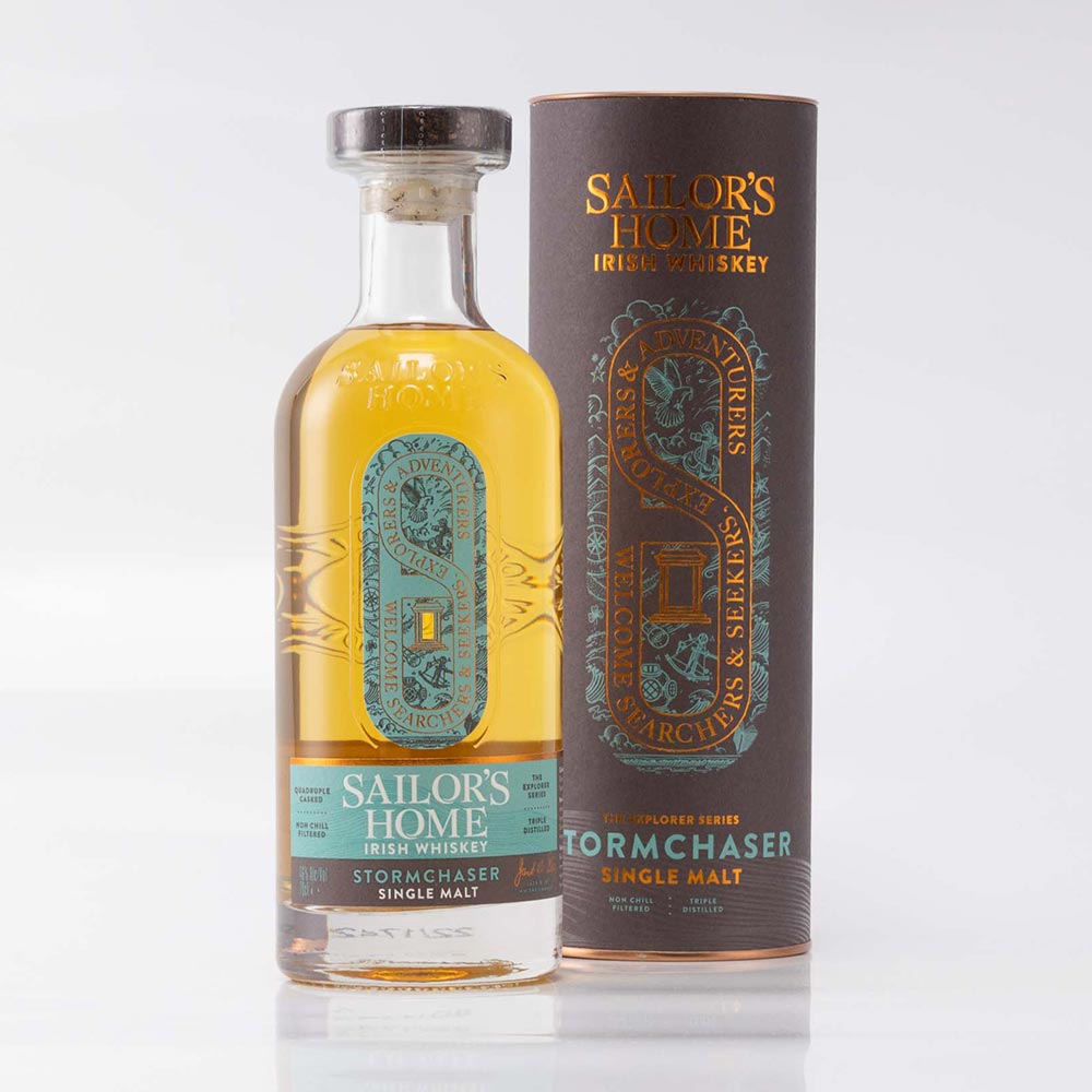 Sailor's Home STORMCHASER Irish Whisky,  Single Malt 46 % vol. 700 ml