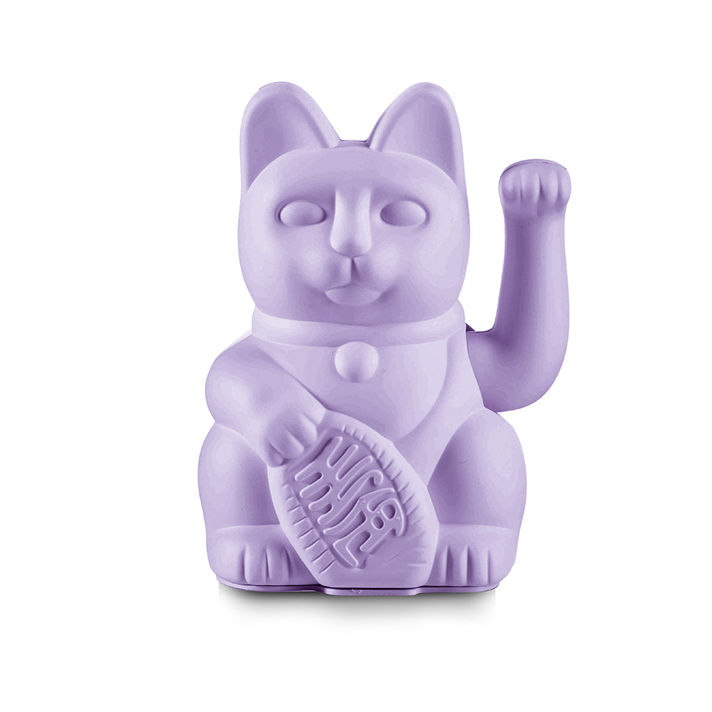 Lucky Cat Lilac - Winkekatze "Optimismus und Zuversicht" 15 cm