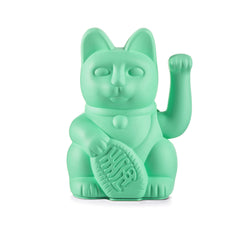 Lucky Cat Mint Green - Winkekatze "Gesundheit" 15 cm