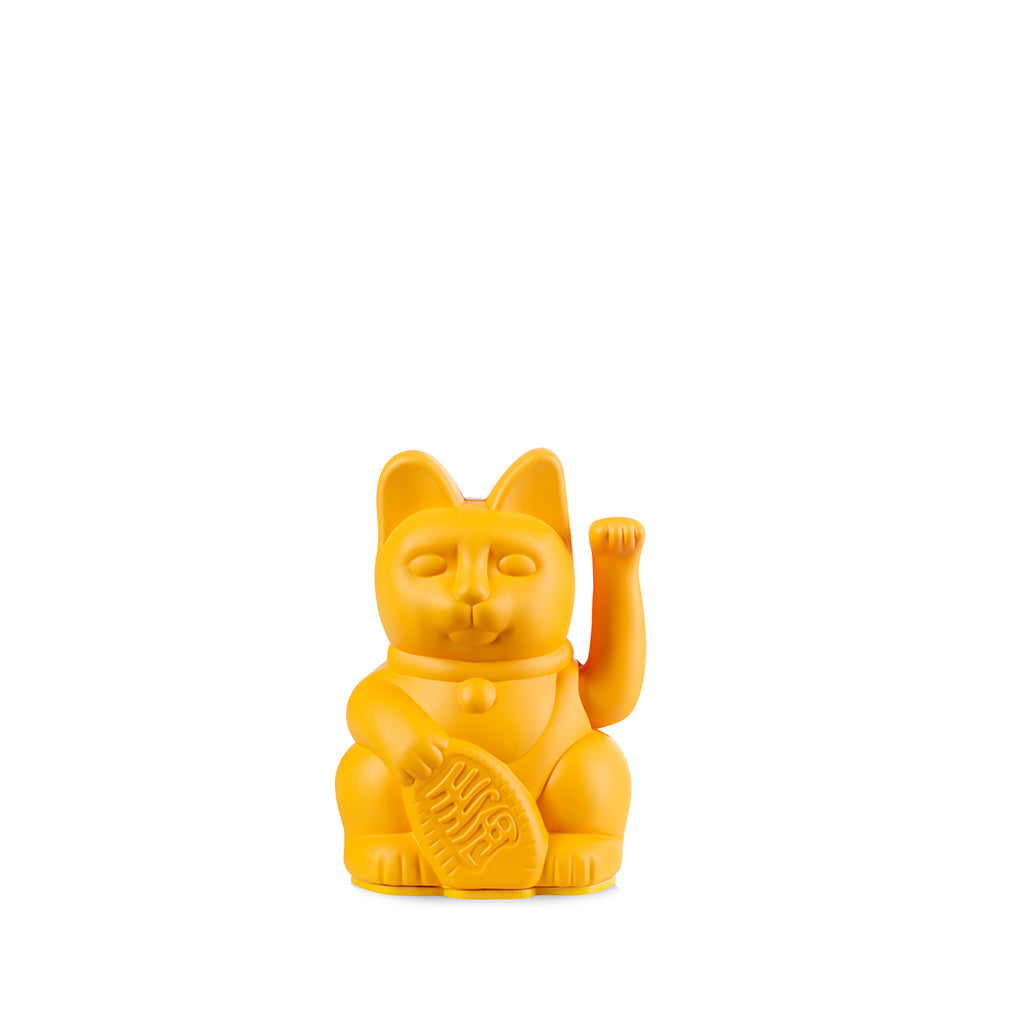 Lucky Cat mini Deep Yellow - Winkekatze "Freude und Wärme" 10 cm