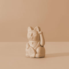 Lucky Cat mini Ocher - Winkekatze "Loyalität" 10 cm