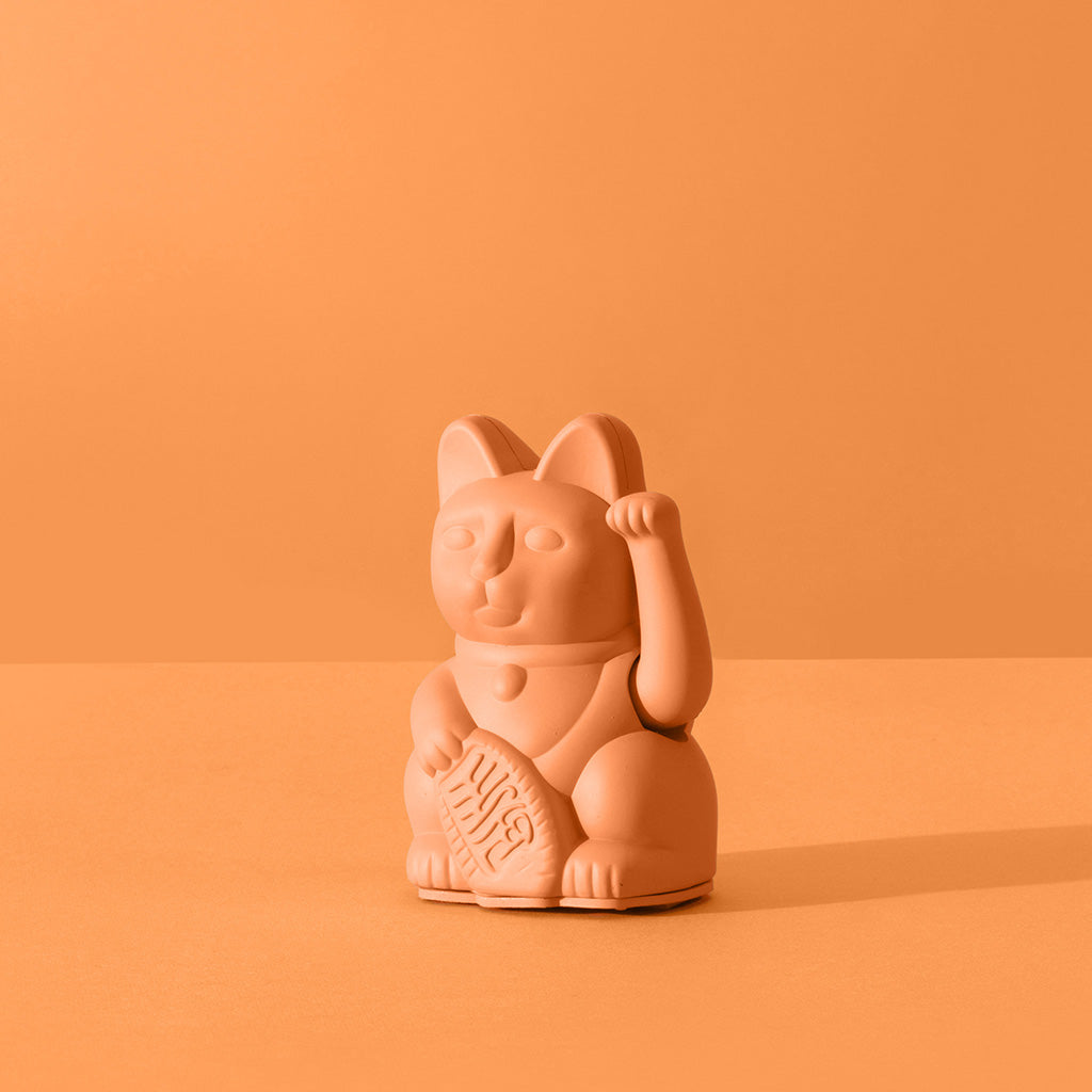 Lucky Cat mini Peach - Winkekatze "Hoffnung" 10 cm