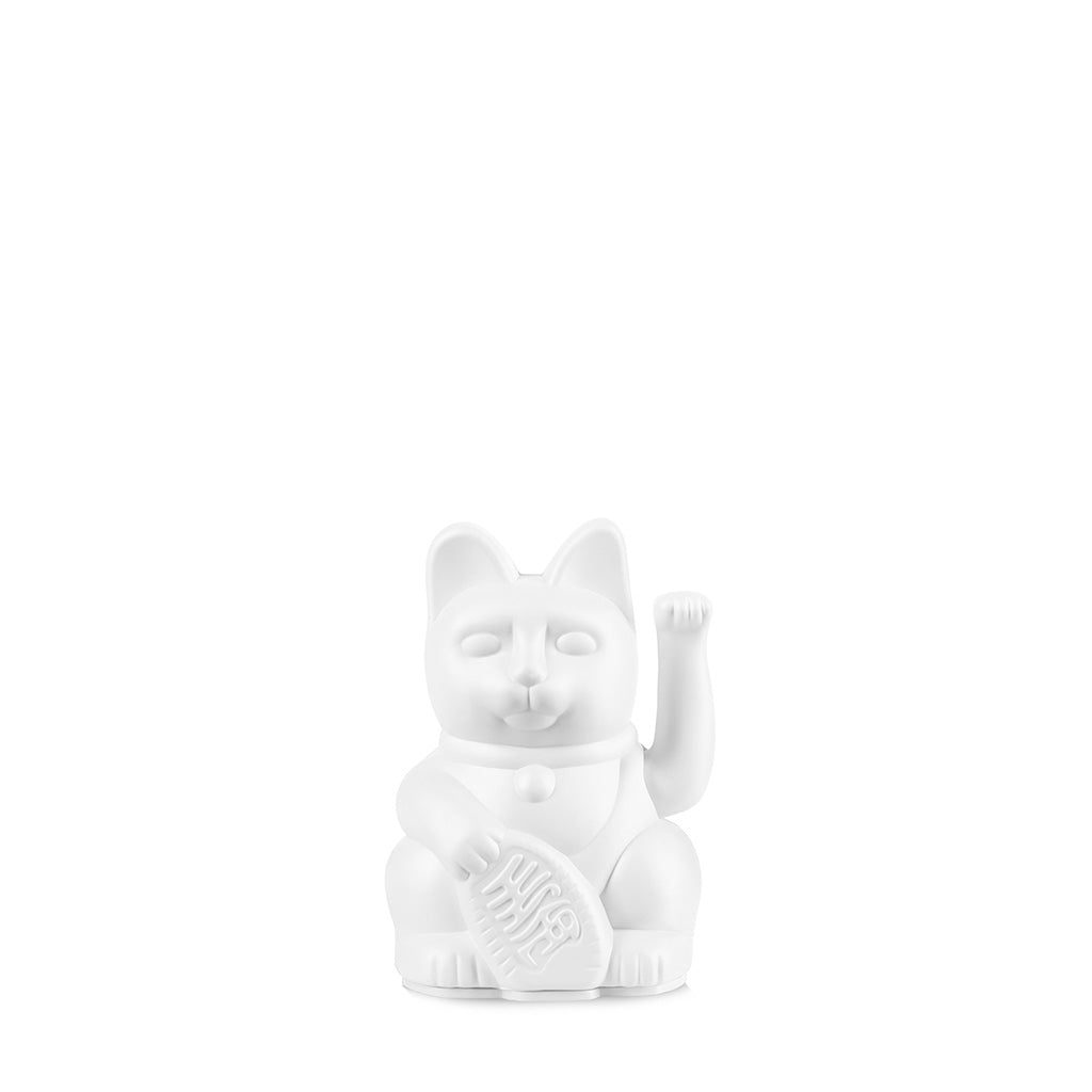 Lucky Cat mini White - Winkekatze Frieden 10 cm – wolkenlos und