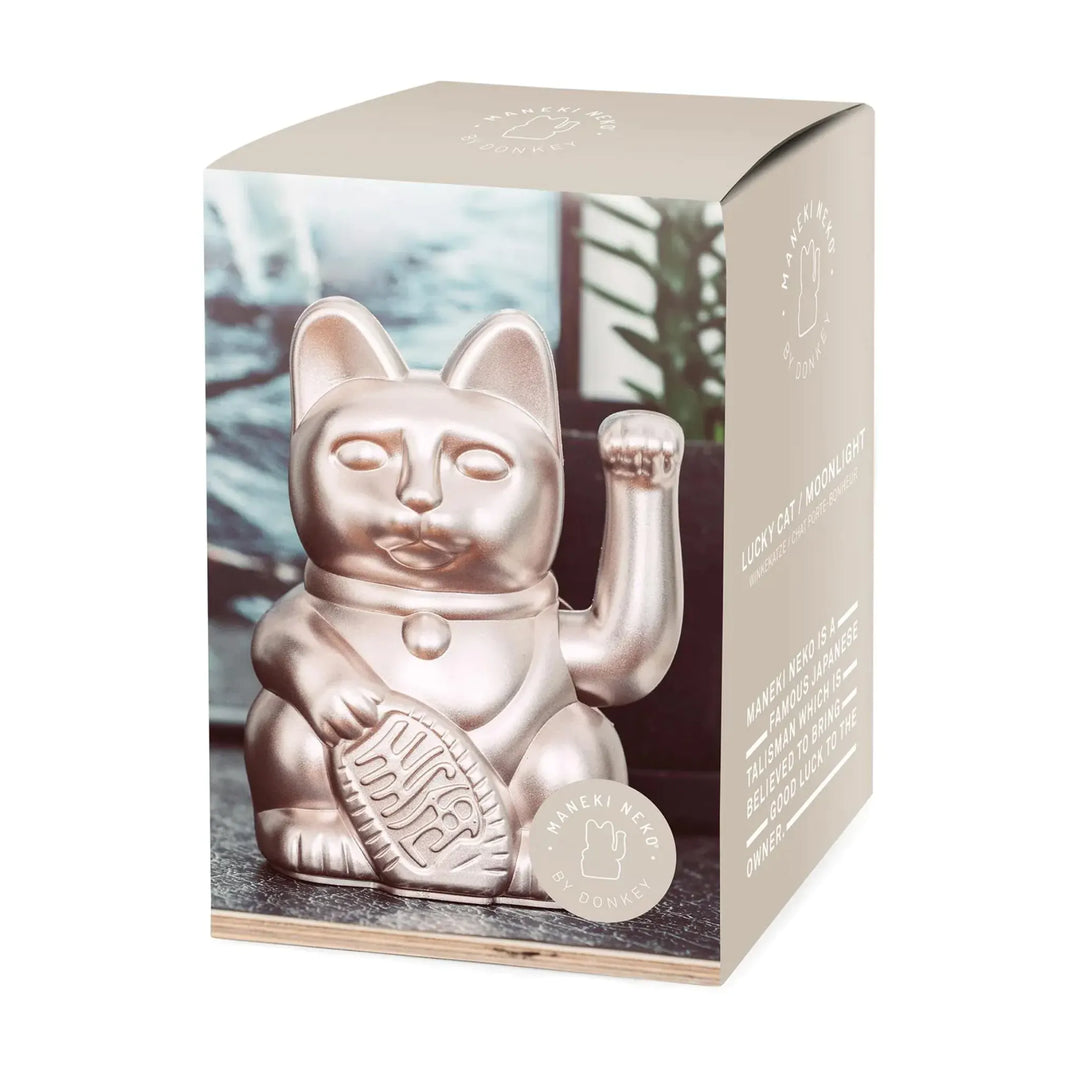 Lucky Cat Moonlight - Winkekatze "Hypnose und Weisheit" 15 cm