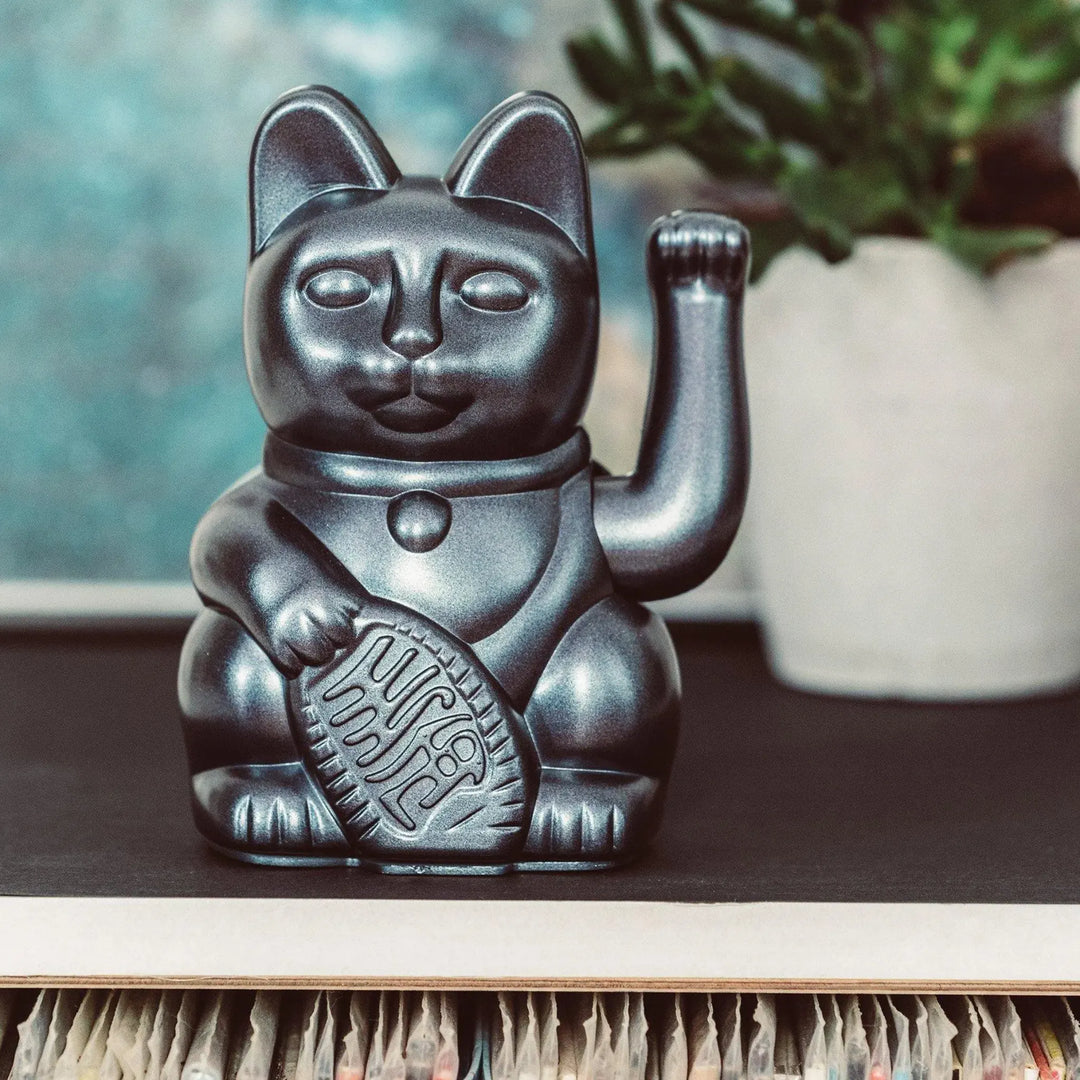 Lucky Cat Galaxy - Winkekatze "Meditation und Einheit" 15 cm