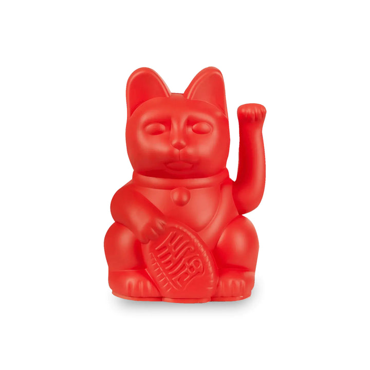 Lucky Cat mini Red - Winkekatze "Mut und Kraft" 10 cm