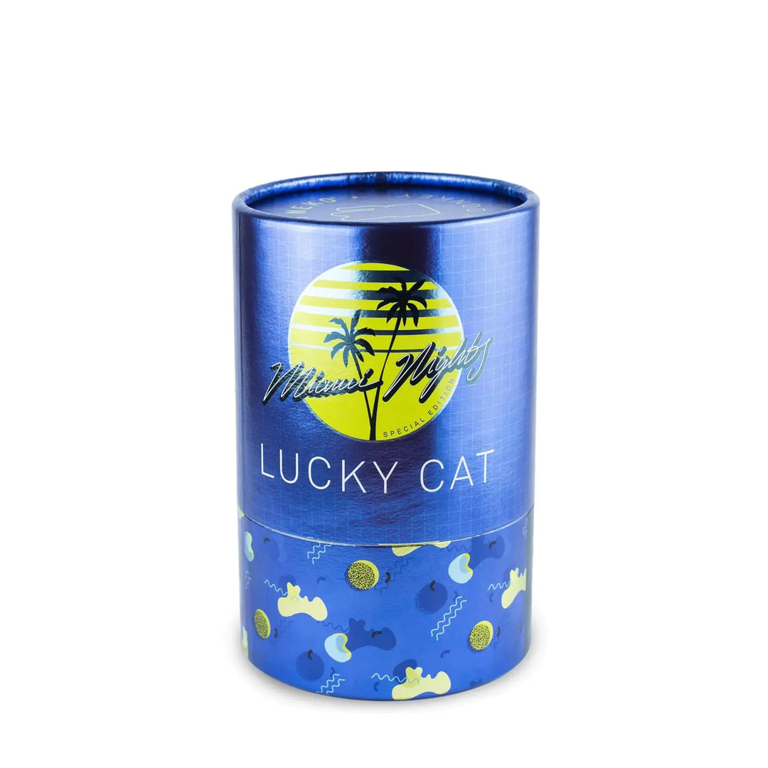 Lucky Cat Glossy Yellow "Freiheit" in Geschenkdose 15 cm