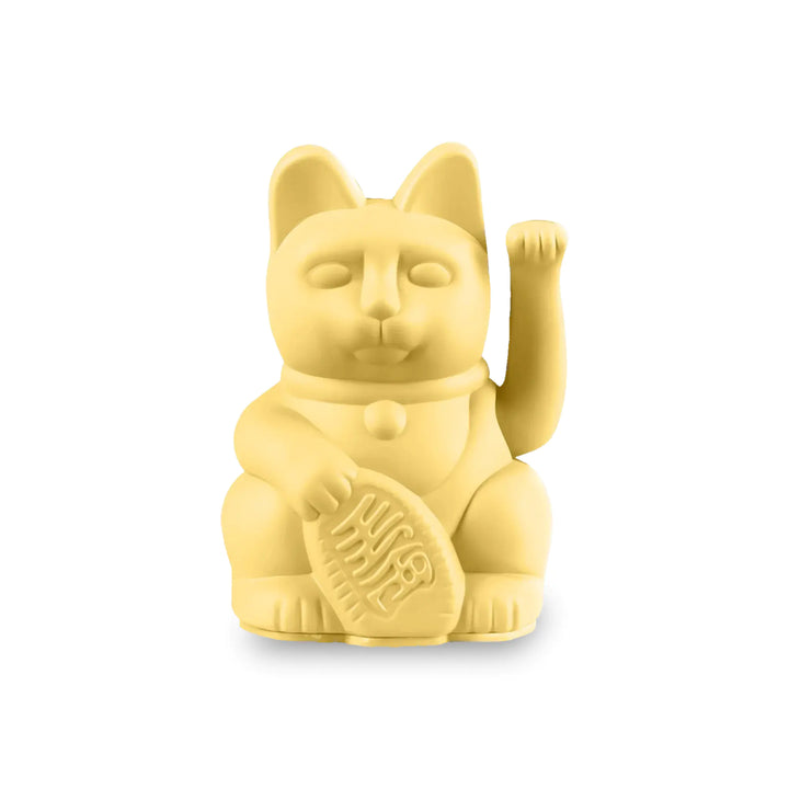 Lucky Cat mini Yellow - Winkekatze "Reichtum und Wohlstand" 10 cm