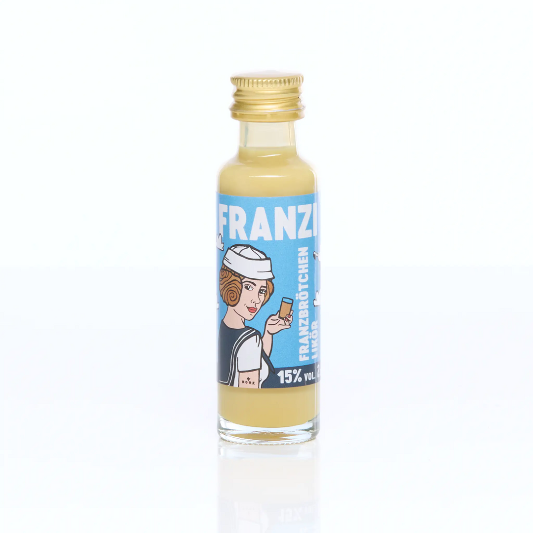 wolkenlosundheiter-FRANZI Franzbrötchen Likör 15 % vol. 20 ml  NORK GmbH & Co. KG   