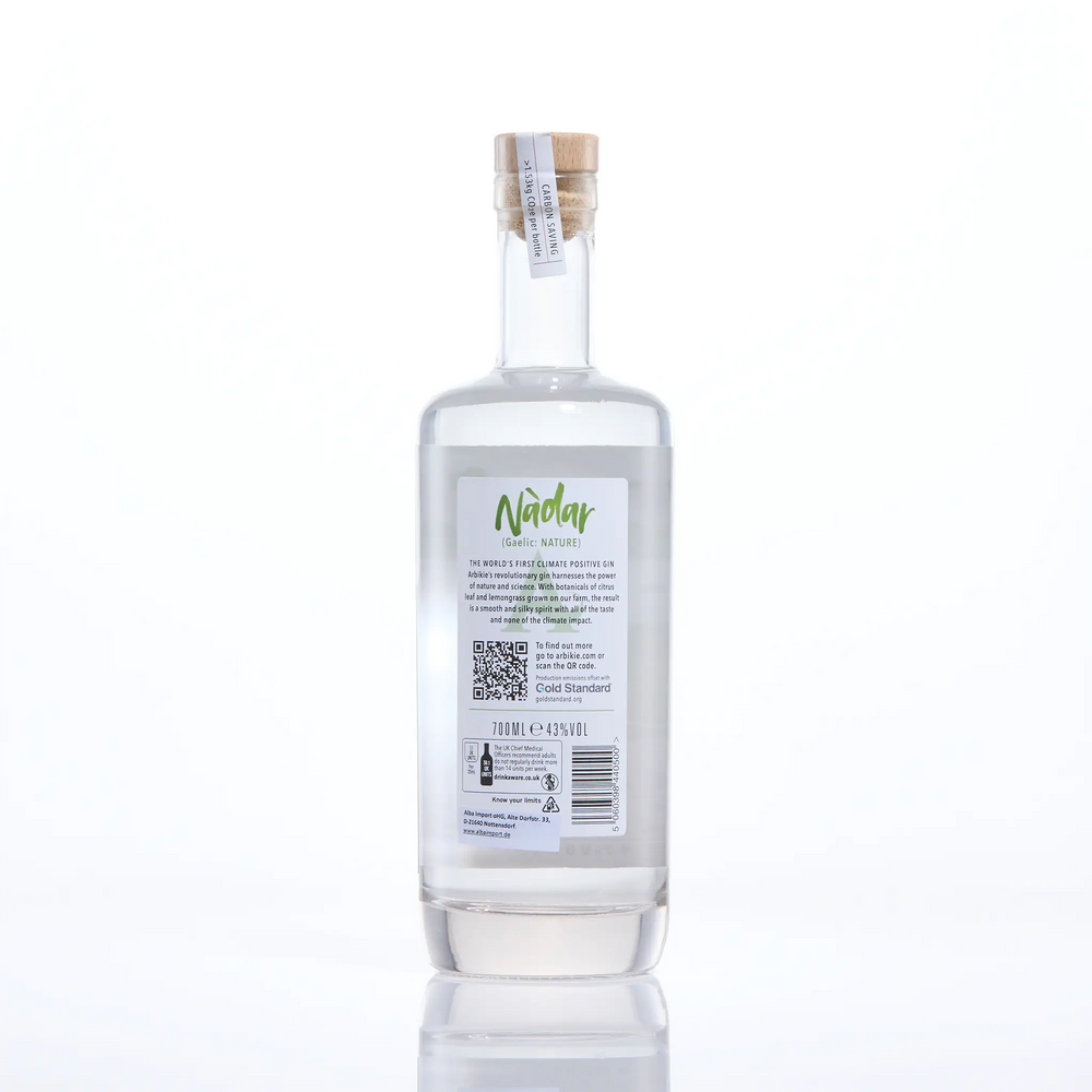 wolkenlosundheiter-Arbikie Nàdar Gin Climate Positive 43 % vol. 700 ml  Arbikie Distilling Ltd.   