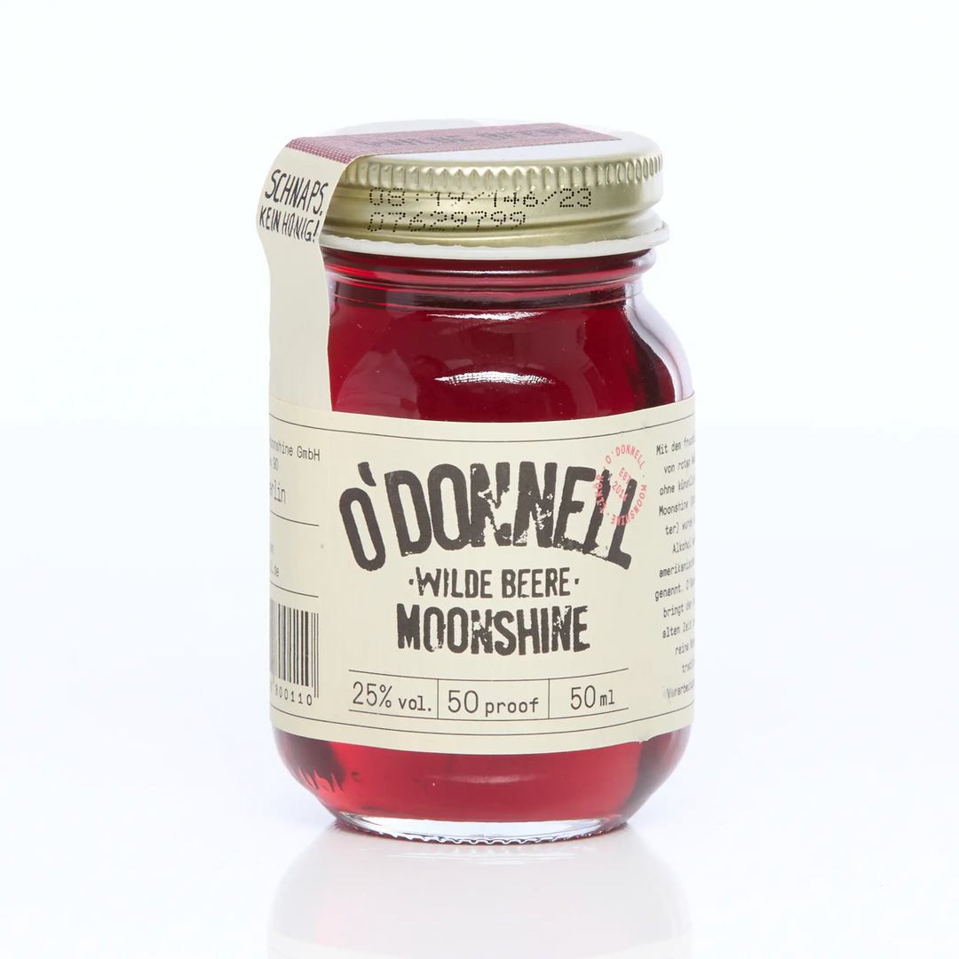 wolkenlosundheiter-Moonshine Likör “Wilde Beere” - O’Donnell 25 % vol. 50 ml  O'Donnell Moonshine GmbH   